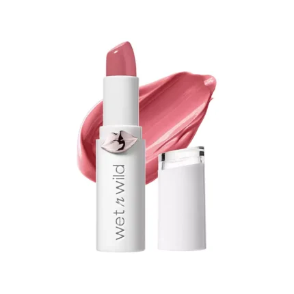 wet n wild Mega Last High-Shine Lipstick Lip Color, Infused with Seed Oils For a Nourishing High-Shine, Buildable & Blendable Creamy Color, Cruelty-Free & Vegan - Pinky Ring